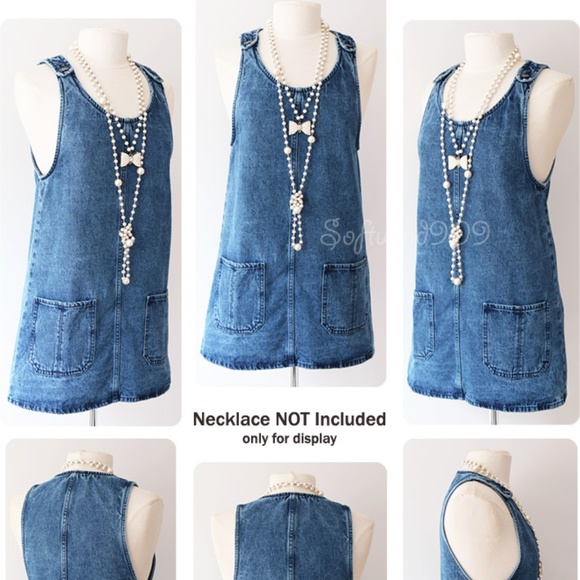 Last one ☝️Forever 21 Denim Overall Skirt Dress - Picture 6 of 7